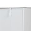 Trash Can Cabinet with Adjustable Tilted Angles;  Kitchen Garbage Bin Holder for Kitchen;  Living Room and Balcony;  White