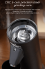 Portable coffee grinder 165W electric coffee bean grinder bean bin 50g compact grinder dump 36 gear adjustable powder injector and antistatic coating