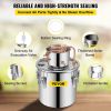 VEVOR Moonshine Still 9.6Gal 38L, Distillery Kit with Circulating Pump, Alcohol Still Copper Tube, Whiskey Distilling Kit w/Build-In Thermometer
