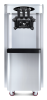 Commercial vertical ice cream machine,25-30L/H production capacity, with 2x6L hopper, 2000W power