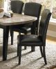 Dining Chairs Set of 2, Dark Espresso Finish Wooden Kitchen Dining Room Furniture Faux Leather Upholstery Side Chairs