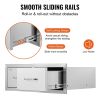 VEVOR Outdoor Kitchen Drawers 30" W x 10" H x 20" D, Horizontal Double BBQ Access Drawers Stainless Steel with Handle