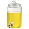 VEVOR Beverage Dispenser, 1 Gallon Drink Dispensers for Parties, Glass Juice Dispenser with Stainless Steel Spigot