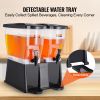 VEVOR Beverage Dispenser, 3 Gallon x 2 Drink Dispensers for Parties, Plastic Juice Dispenser with Stand Spigot Lid