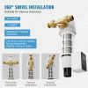 VEVOR Spin Down Filter, 40 Micron Whole House Sediment Filter for Well Water, 1" MNPT + 3/4" FNPT, 8 T/H High Flow Rate