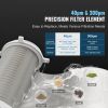 VEVOR Spin Down Filter, 40 Micron + 30 Micron Fine Filtration, Whole House Sediment Filter for Well Water, 3/4" FNPT + 1" MNPT, 4 T/H High Flow Rate
