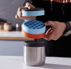 PSZB11   portable ice maker travel ice bucket three layer DIY ice cup ice lattice + cold storage car refrigerator without BPA capacity 650ml camping f