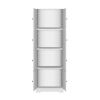 Tall Storage Cabinet with 8 Doors and 4 Shelves, Wall Storage Cabinet for Living Room, Kitchen, Office, Bedroom, Bathroom, White