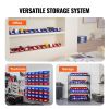VEVOR Plastic Storage Bin, (5-Inch x 4-Inch x 3-Inch), Hanging Stackable Storage Organizer Bin, Blue/Red, 24-Pack