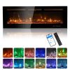 ZOKOP 50" Smart WiFi Electric Fireplace Insert, 1500W Wall Recessed/Mounted, Freestanding Fireplace Heater with Remote Control