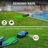 FINE FOX X3 Automatic Robotic Lawn,20V 4.0Ah Battery Powered,Self-Charging,Bluetooth Wi-Fi Connect,Mows Up to 1/4 Acre,10000 Sq.Ft,