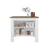 Kitchen Island Ada, Kitchen, Mahogany / White