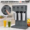 VEVOR Milkshake Maker, 375W x 3 Electric Milkshake Machine, Commercial Triple Heads Drink Mixer Blender, LED Intelligent Microswitch