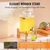 VEVOR Beverage Dispenser, 1.5 Gallon Drink Dispensers for Parties, Glass Juice Dispenser with Stand, Stainless Steel Spigot