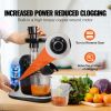 VEVOR Slow Masticating Juicer, Cold Press Juicer Machine with Reverse Function, Quiet Motor Slow Juicer