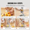 VEVOR Citrus Juice Press, Hand Press Orange Juicer Press, Commercial Grade Manual Citrus Juicer Lemon Squeezer