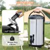 VEVOR Stainless Steel Insulated Beverage Dispenser, 2.4 Gallon 9.2 Liter, Thermal Hot and Cold Drink Server Dispenser with Spigot Handle
