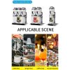 110V Commercial Slushy Machine 45L 3 Tank 1100W Stainless Steel Margarita Frozen Drink With Powerful Compressor Efficient Cooling Perfect for Supermar