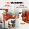 VEVOR Commercial Orange Juicer Machine, 120W Automatic Juice Extractor, Stainless Steel Orange Squeezer for 20 Oranges Per Minute
