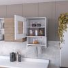 Florence Kitchen Wall Cabinet, Spice and Towel Rack