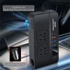 Multi Bulton Socket Car Inverter Mulifunctional Car Power Converter Socket -12V To 220V