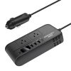 Multi Bulton Socket Car Inverter Mulifunctional Car Power Converter Socket -12V To 220V
