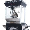 Popcorn Machine with Cart ‚Äì 6oz Popper with Stainless-steel Kettle, Heated Warming Deck, and Old Maids Drawer,Black