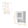 Florence Kitchen Wall Cabinet, Spice and Towel Rack
