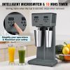 VEVOR Milkshake Maker, 375W x 2 Electric Milkshake Machine, Commercial Double Heads Drink Mixer Blender, LED Intelligent Microswitch