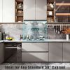 Range Hood Insert 30 inch,Stainless Steel Kitchen Vent Hood 600CFM,Built-in Kitchen Stove Hood w/Front Touch Control and Front LED Lights