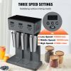 VEVOR Milkshake Maker, 375W x 3 Electric Milkshake Machine, Commercial Triple Heads Drink Mixer Blender, LED Intelligent Microswitch