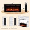 ZOKOP 36" Smart WiFi Electric Fireplace Insert, 1500W Wall Recessed/Mounted, Freestanding Fireplace Heater with Remote Control