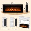 ZOKOP 40" Smart WiFi Electric Fireplace Insert, 1500W Wall Recessed/Mounted, Freestanding Fireplace Heater with Remote Control