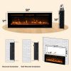 ZOKOP 50" Smart WiFi Electric Fireplace Insert, 1500W Wall Recessed/Mounted, Freestanding Fireplace Heater with Remote Control