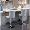 A&A Furniture,Swivel Velvet Barstools Adjusatble Seat Height from 25-33 Inch