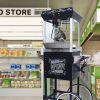 Popcorn Machine with Cart ‚Äì 6oz Popper with Stainless-steel Kettle, Heated Warming Deck, and Old Maids Drawer,Black