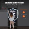 VEVOR Wine Cooler, 30 Bottles Capacity Under Counter Built-in or Freestanding Wine Refrigerator, Beverage Cooler with Blue LED Light, Single Door