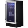 VEVOR Wine Cooler, 96 Cans Capacity Under Counter Built-in or Freestanding Wine Refrigerator, Beverage Cooler with Blue LED Light, Single Door