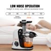 VEVOR Slow Masticating Juicer, Cold Press Juicer Machine with Reverse Function, Quiet Motor Slow Juicer