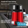 VEVOR 1.1Gal Water Distiller, 0.3Gal/H, 750W Distilled Water Maker Machine 0-99H Timing Setting Temp Display