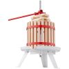 VEVOR Fruit Wine Press, 4.75 Gallon/18L, Solid Wood Basket with 8 Blocks, Manual Juice Maker