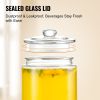 VEVOR Beverage Dispenser, 2 Gallon Drink Dispensers for Parties, Glass Juice Dispenser with Stainless Steel Spigot
