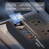 Multi Bulton Socket Car Inverter Mulifunctional Car Power Converter Socket -12V To 220V