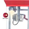 Popcorn Machine with Cart ‚Äì 6oz Popper with Stainless-steel Kettle, Heated Warming Deck, and Old Maids Drawer,Red
