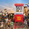Popcorn Machine with Cart ‚Äì 6oz Popper with Stainless-steel Kettle, Heated Warming Deck, and Old Maids Drawer,Red