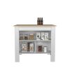 Kitchen Island Ada, Kitchen, Light Pine / White