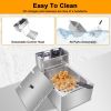 [Old Code: 63547397]EH81 2500W MAX 110V 6.3QT/6L Stainless Steel Single Cylinder Electric Fryer US Plug