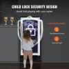 VEVOR Wine Cooler, 96 Cans Capacity Under Counter Built-in or Freestanding Wine Refrigerator, Beverage Cooler with Blue LED Light, Single Door