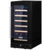 VEVOR Wine Cooler, 30 Bottles Capacity Under Counter Built-in or Freestanding Wine Refrigerator, Beverage Cooler with Blue LED Light, Single Door