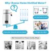 VEVOR 1.1Gal Water Distiller, 0.3Gal/H, 750W Distilled Water Maker Machine 0-99H Timing Set Temp Display